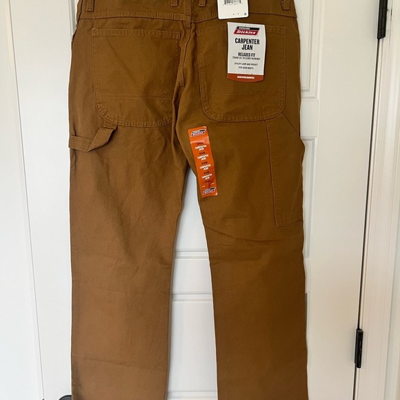 Dickies‎ Tan Carpenter Jeans 32x30 Relaxed Fit - Fits Over Boots - New w/ Tags - Picture 8 of 10